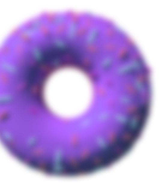 Large donut background shape