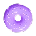 Small purple donut background shape
