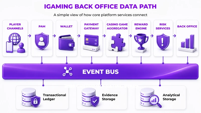 iGaming Back Office Data Path